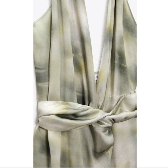 BRAND NEW Zara silk multi positional printed dress limited edition - Picture 7 of 7